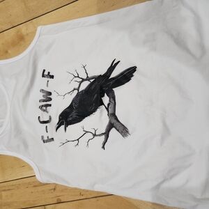 White Bird Tank Top F-caw-F, S